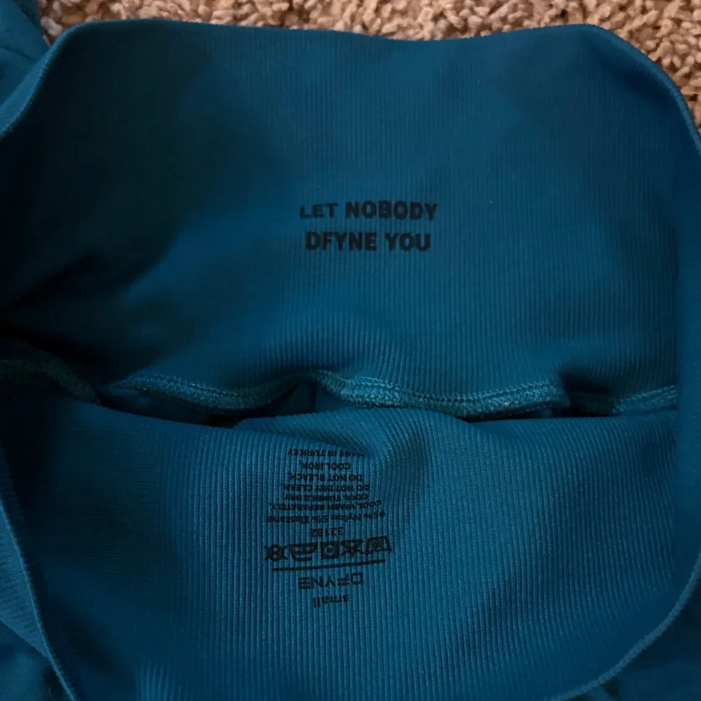 DFYNE DEFY Teal Bra & Shorts Set - Picture 2 of 3